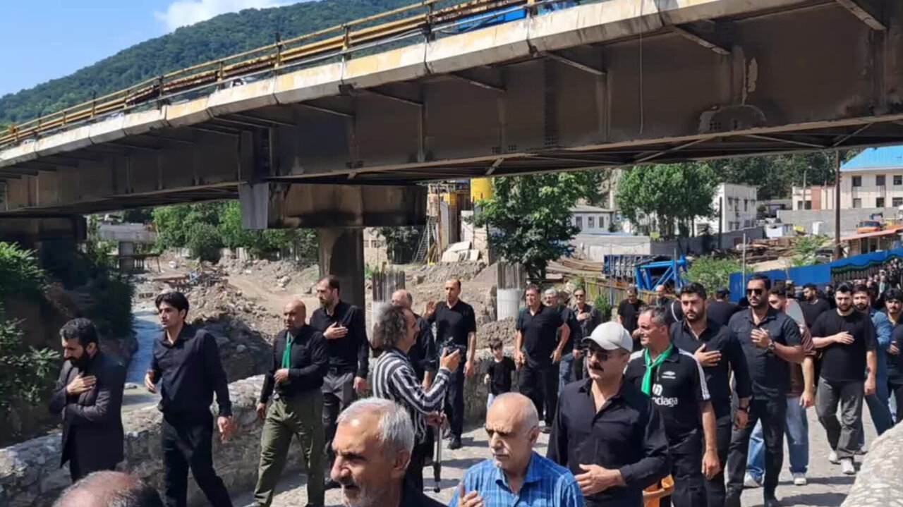عزاداری تاسوعای حسینی در پل سفید مازندران