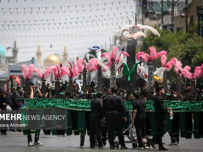 دسته عزاداران تاسوعای حسینی در مشهد