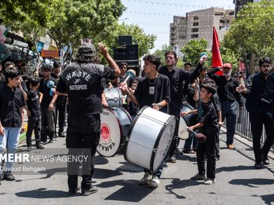 اجتماع باشکوه عزاداران تاسوعای حسینی در لامرد