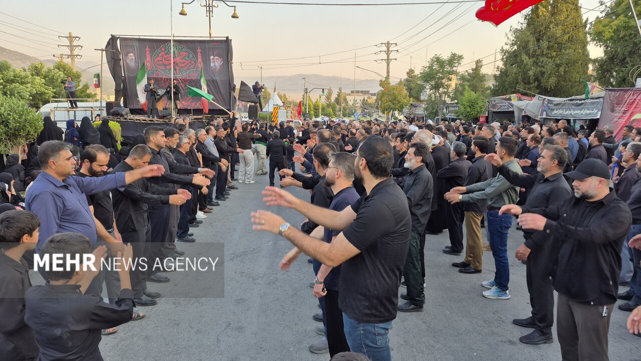 یاسوج یکپارچه در سوگ علمدار کربلا