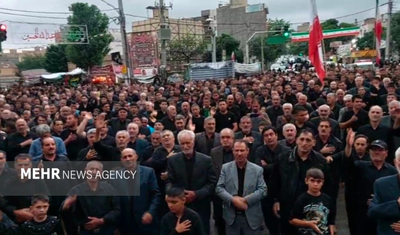 عزاداری تاسوعای حسینی در مشگین شهر