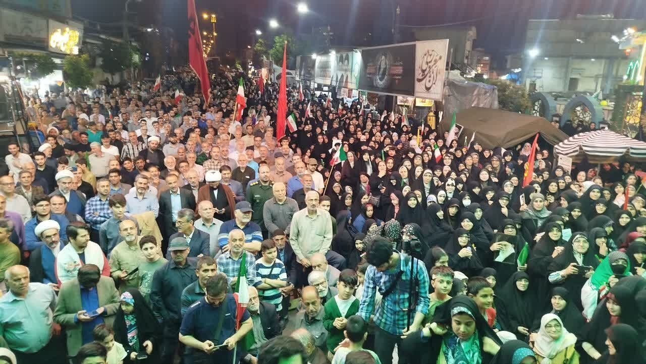 خروش عاشورایی مردم آستانه اشرفیه در میدان