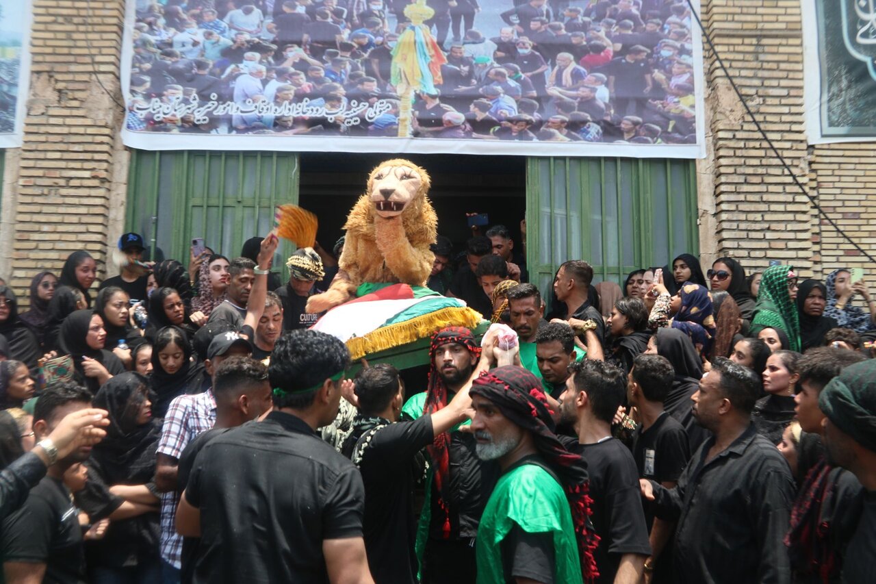 گزارش مهر از آیین عاشورایی «شیر و کتل» در میناب