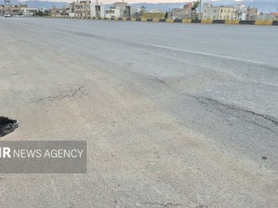 فرونشست بلوار تازه تاسیس یاسوج؛ پروژه ۱۳۰۰ میلیاردی دوام نیاورد