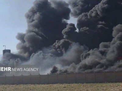 آتش‌سوزی در شرکت اکسین پالایش پلدختر؛ علت و جزئیات
