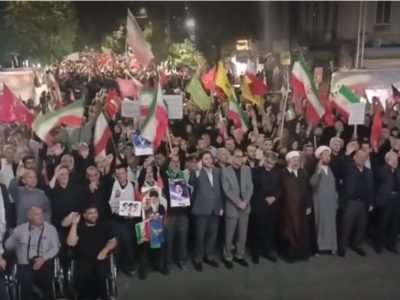 اجتماع شبانه مردم کلاله در حمایت از آرمان‌های انقلاب اسلامی
