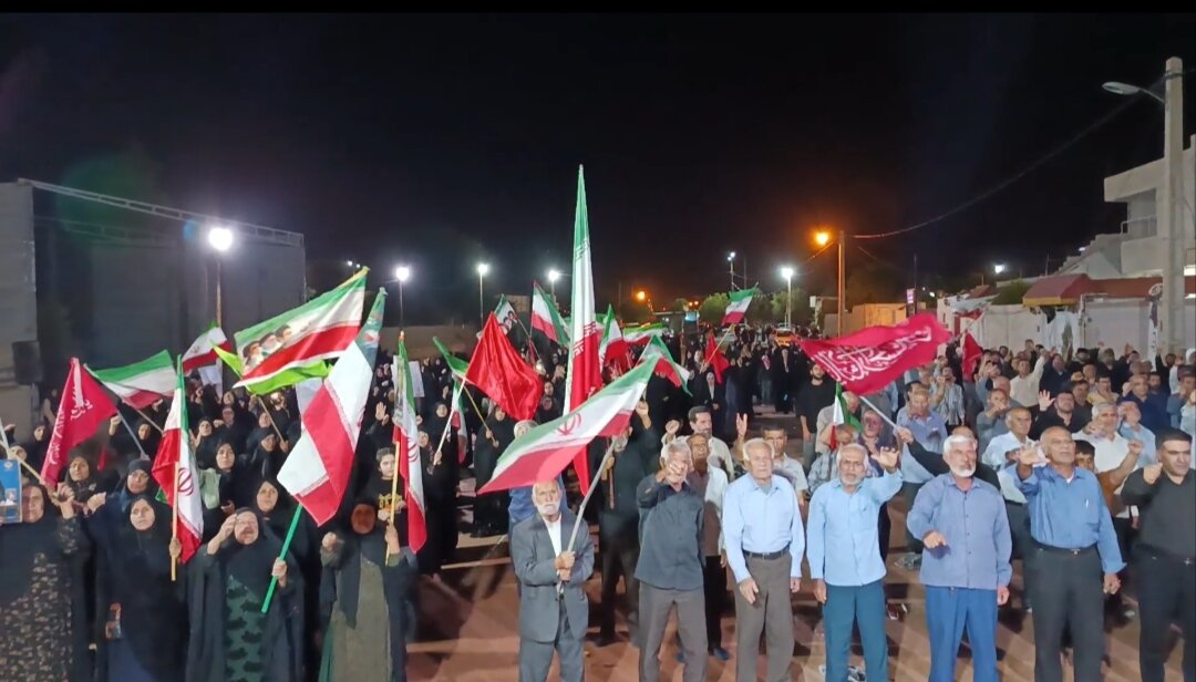 تجمع مردم چرام در شب صد و چهل و چهارم برگزار شد
