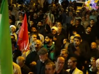 تجمعات شبانه مردم استان؛ تجدید بیعت با ولایت و انقلاب