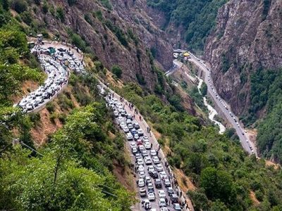 ترافیک سنگین در جاده‌های کندوان و هراز
