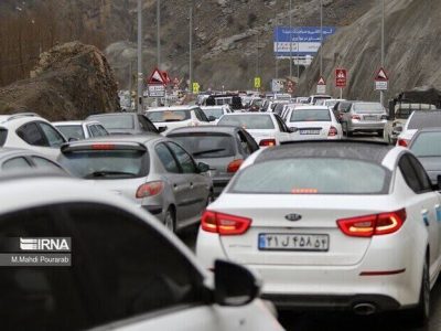 جاده چالوس یکطرفه شد؛ ترافیک سنگین در مازندران