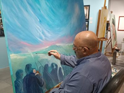 رونمایی از اثر جدید عبدالحمید قدیریان در کربلا
