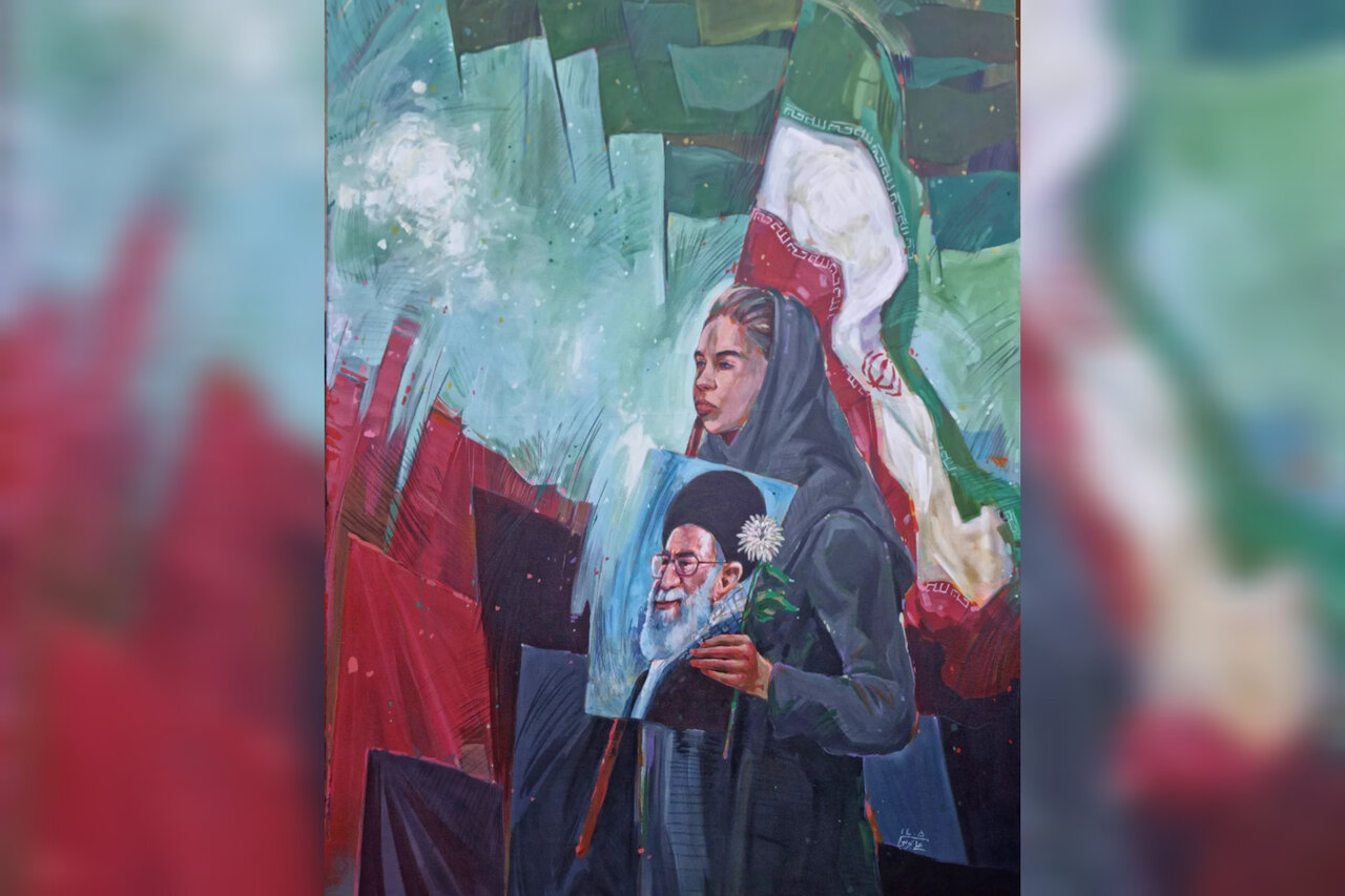 رونمایی از تابلوی جدید علی بحرینی با عنوان «راه روشن»