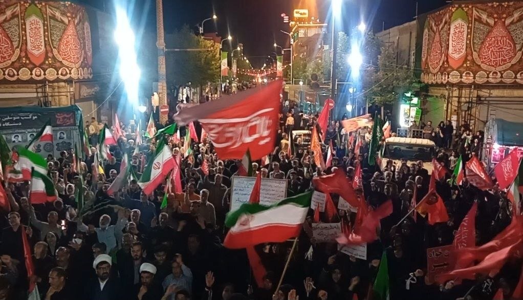 زنجانی‌ها در صد و چهل و ششمین شب حمایت از نظام جمهوری اسلامی