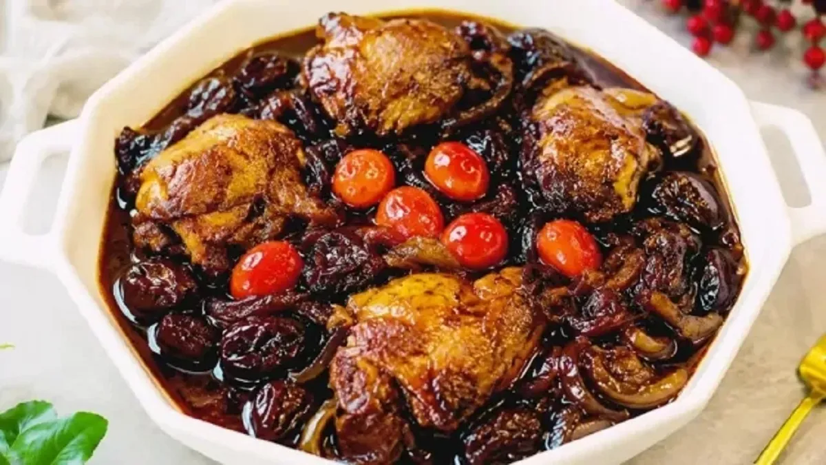 طرز تهیه مرغ ترش و شیرین با سس انار و سماق