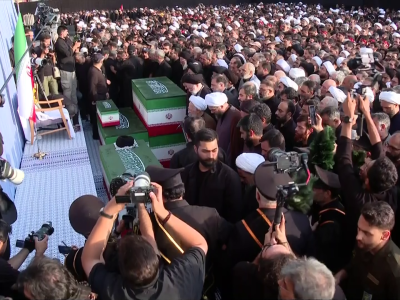 مراسم تشییع و اقامه نماز بر پیکر رهبر شهید انقلاب در مسجد جمکران