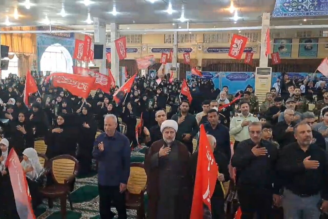 مراسم عزاداری امام شهید در بوشهر برگزار شد