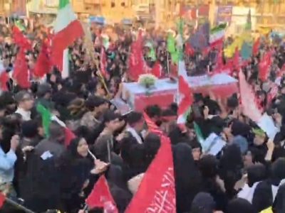 مردم دهدشت با پیکر شهید علوی وداع کردند