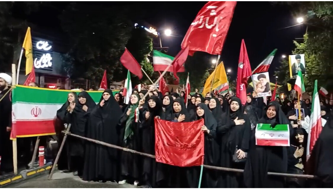 مردم سلماس در حمایت از نیروهای مسلح و رهبری میدان‌داری کردند