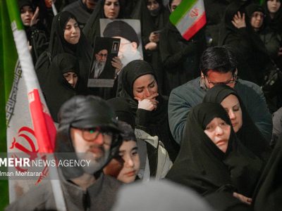 مردم کرمانشاه در سوگ رهبر شهید انقلاب مراسم عزاداری برگزار کردند