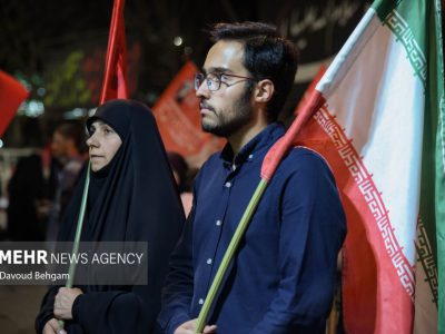 مشارکت گسترده مردم آوج در شب یکصد و چهل‌وششم تجمعات مردمی