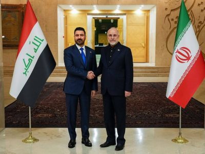 نخست وزیر عراق با رئیس مجلس شورای اسلامی دیدار کرد