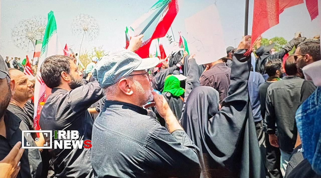 پیام قاطع ملت ایران در تشییع رهبر شهید