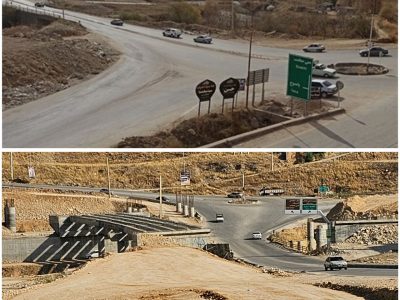 تبدیل فلکه زیرسیگاری دیروز به تقاطع غیر همسطح مهریان امروز!