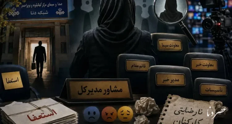 از موج استعفاها در شبکه دنا و پست های خالی مدیریت و معاونت تا نارضایتی کارکنان از آقای مدیرکل؛ نقش یک مشاور در شبکه دنا زیر ذره‌بین
