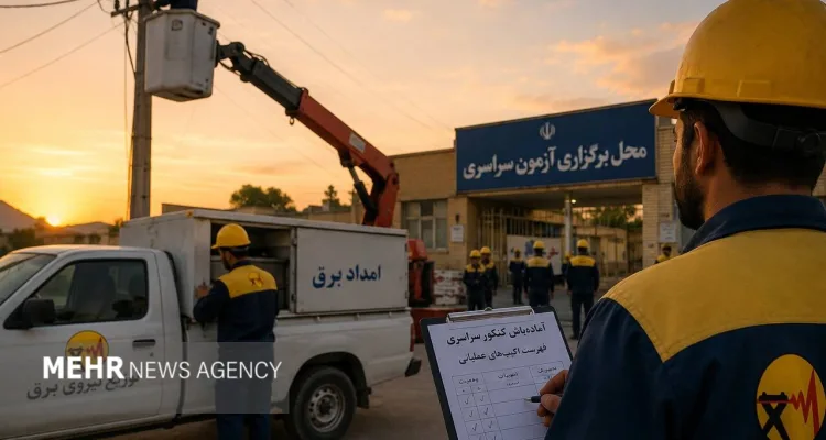 آماده‌باش ۶۰ اکیپ عملیاتی برای تامین برق پایدار کنکور در کهگیلویه و بویراحمد