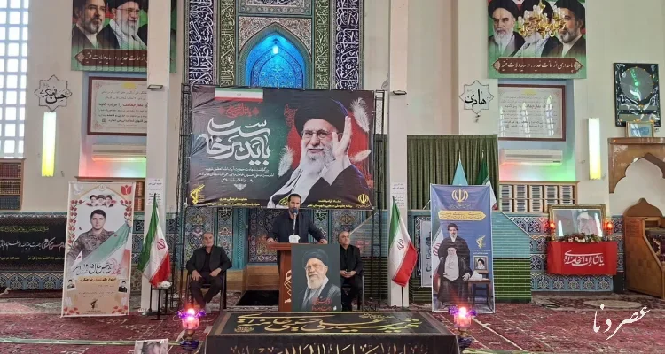 آیین اربعین تدفین رهبر شهید در اهر برگزار شد