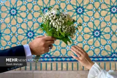 برپایی ۱۷۰ مراسم عقد در حرم بانوی کرامت در شب میلاد پیامبر رحمت
