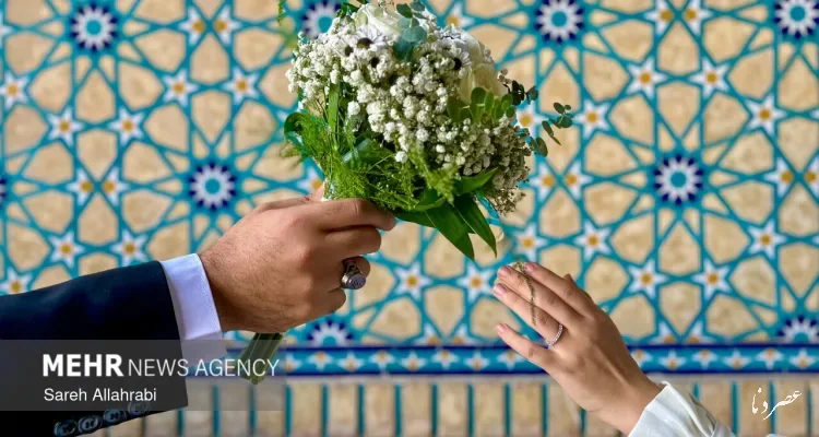 برپایی ۱۷۰ مراسم عقد در حرم بانوی کرامت در شب میلاد پیامبر رحمت