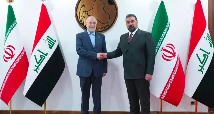 قالیباف: آمریکا عامل ناامنی منطقه و اخلال در تجارت است/ تاکید رئیس مجلس عراق بر توسعه روابط اقتصادی با ایران