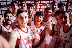 تیم بسکتبال زیر ١٨ سال ایران  به مرحله یک ‌چهارم کاپ آسیا صعود کرد