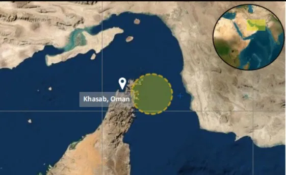 حادثه دریایی در سواحل عمان