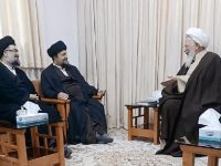 دیدار حجت‌الاسلام سیدحسن خمینی با آیت‌الله العظمی جوادی آملی در دماوند