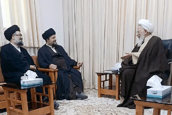 دیدار حجت‌الاسلام سیدحسن خمینی با آیت‌الله العظمی جوادی آملی در دماوند