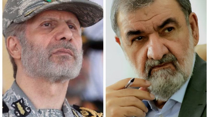 فرمانده کل ارتش انتصاب آقای محسن رضایی را تبریک گفت