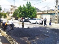۱۱ هزار متر آسفالت و جدول گذاری معابر یاسوج در ۱۰ روز