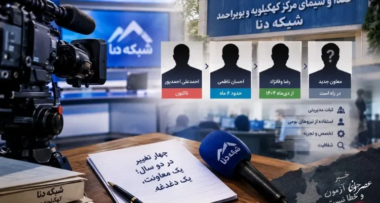 دو سال، چهار تغییر؛ معاونت خبر شبکه دنا همچنان بی‌ثبات/رفت‌وآمد مدیران، سرمایه‌های بومی و ضرورت یک بررسی شفاف