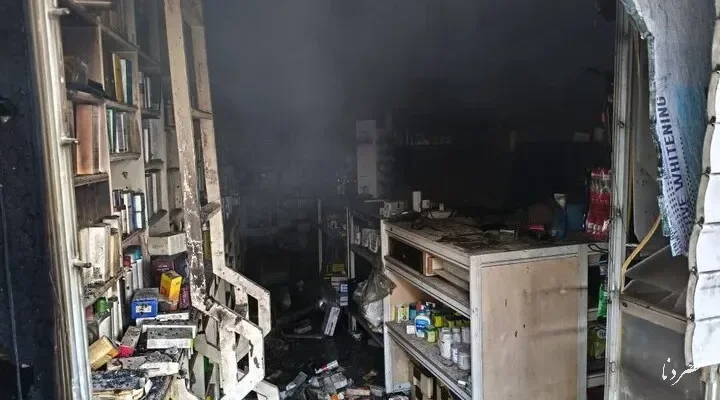 آتش‌سوزی در انبار داروخانه یوسف‌آباد پس از ۷ ساعت مهار شد