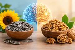 تخمه آفتابگردان یا گردو؛ کدام یک برای مغز مفیدتر است؟